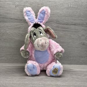 Disney Eeyore Bunny Easter Plush 2006 Walt Disney World Happy Easter 7”